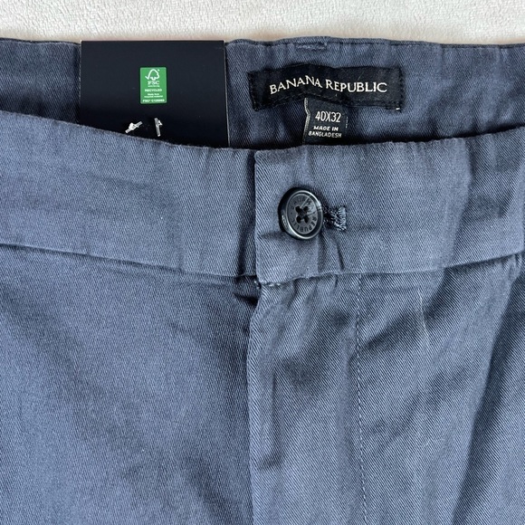 NWT Banana Republic 40W 32L Classic Navy Chino Pants C14 - Picture 6 of 10